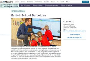 BSB ranks as one of best international schools in Spain